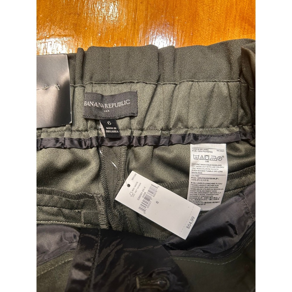 Banana Republic Womens 5" High Rise Pleated Paperbag Shorts Size 6 NEW Preppy - Picture 3 of 10